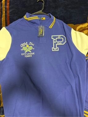 Polo Ralph Lauren Purple & White Tennis Polo